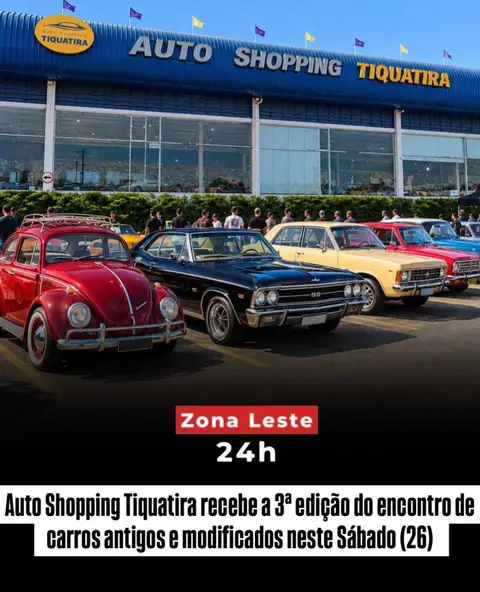 O Auto Shopping Tiquatira, na Penha, Zona Leste de São Paulo, recebe neste sábado (26) a 3ª edição do Encontro…