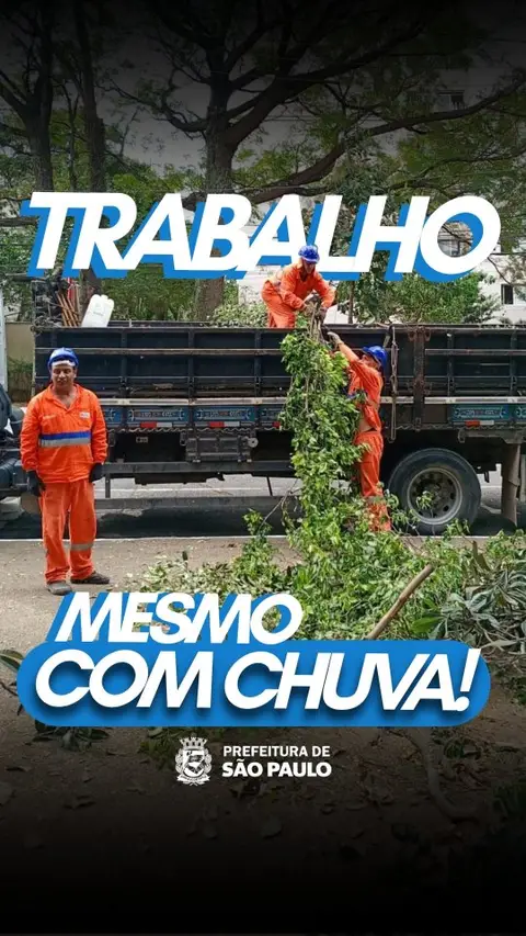 Quando a chuva cai forte, o trabalho não para